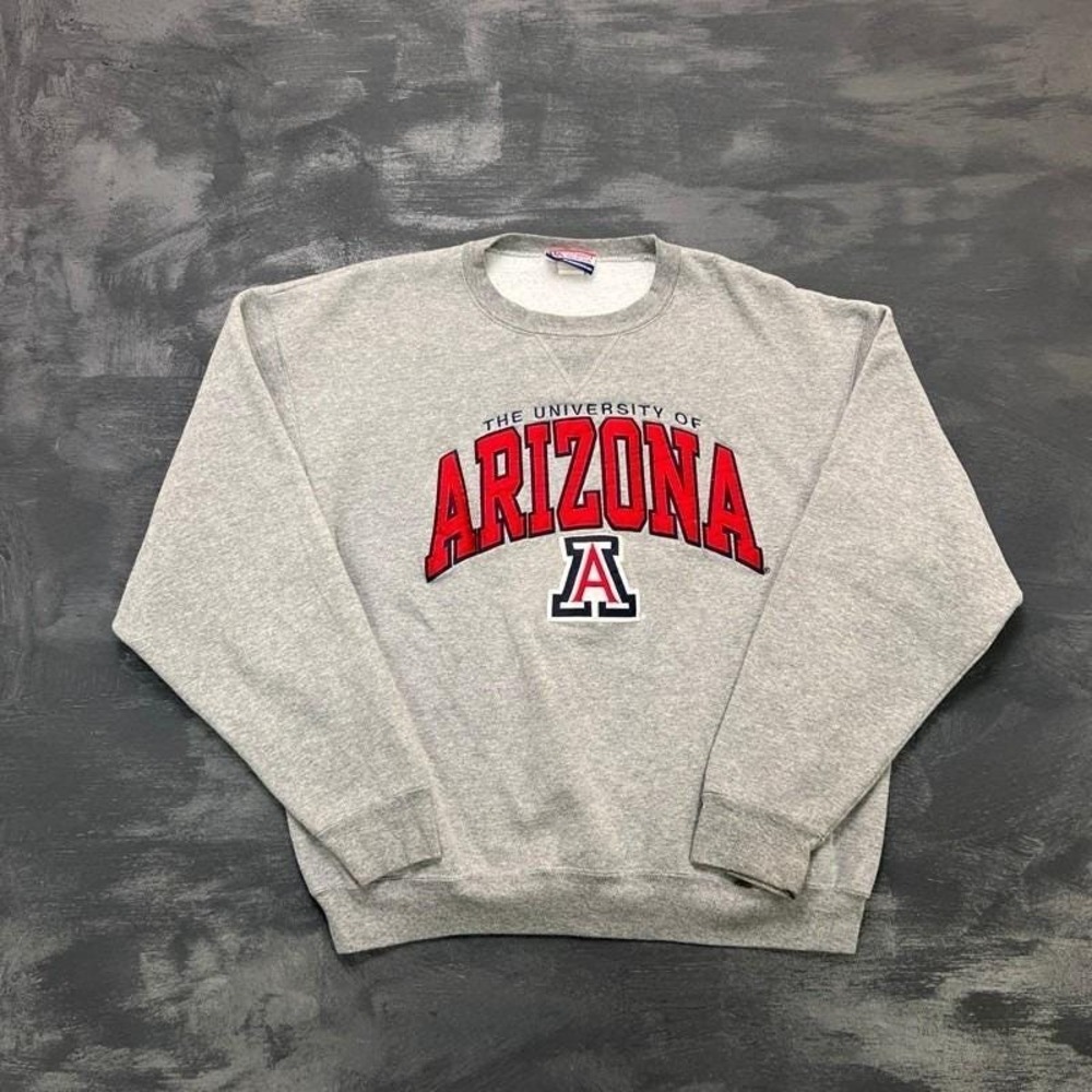 Vintage University Of Arizona Sweatshirt Mens Large Gray 1990s